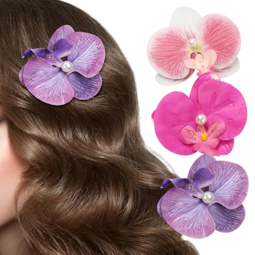 PALAY 3 Pcs Flower Hair Clips for Women Bohemian Butterfly Orchid Hair Pins Elegant Artificial Flower Hair Barrette French Headwear Claw Hair Accessories for Women Girls Lady Kids PALAY 3 Pcs Flower Hair Clips for Women Bohemian Butterfly Orchid Hair Pins Elegant Artificial Flower Hair Barrette French Headwear Claw Hair Accessories for Women Girls Lady Kids